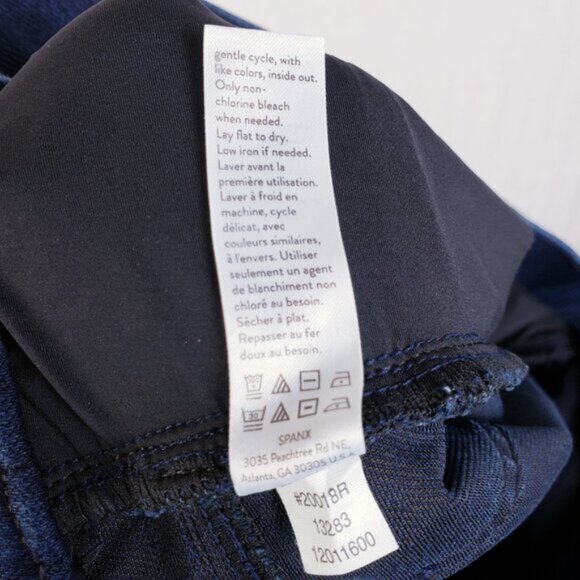 SPANX Jean-ish Ankle Leggings Blue Dark Wash Jeggings size Large - Picture 10 of 14